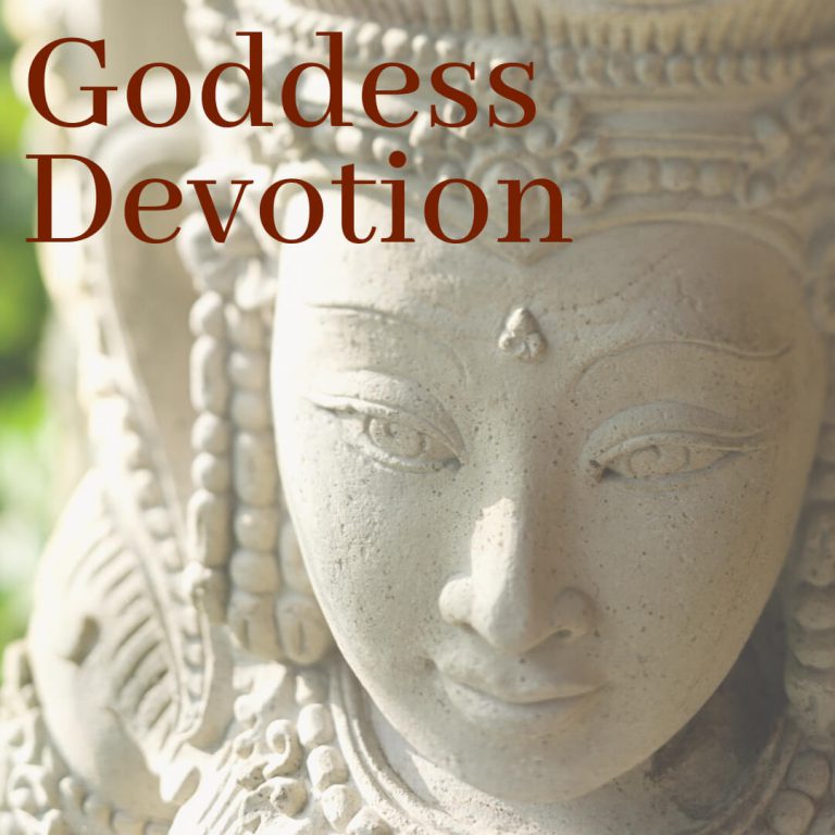 Goddess Devotion - A statue of an indian goddess