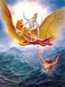 Vishnu: rescuing a drowning soul